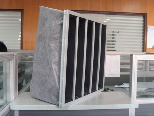 G4 - F9 공기 정화 필터 활성 탄소 산업 공기 백 필터 합성 섬유